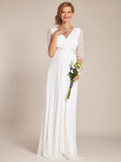 Tiffany Rose Amily Lace Maternity Wedding Dress, Ivory