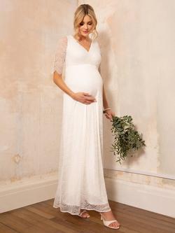 Tiffany Rose Amily Lace Maternity Wedding Dress - view 2, Ivory