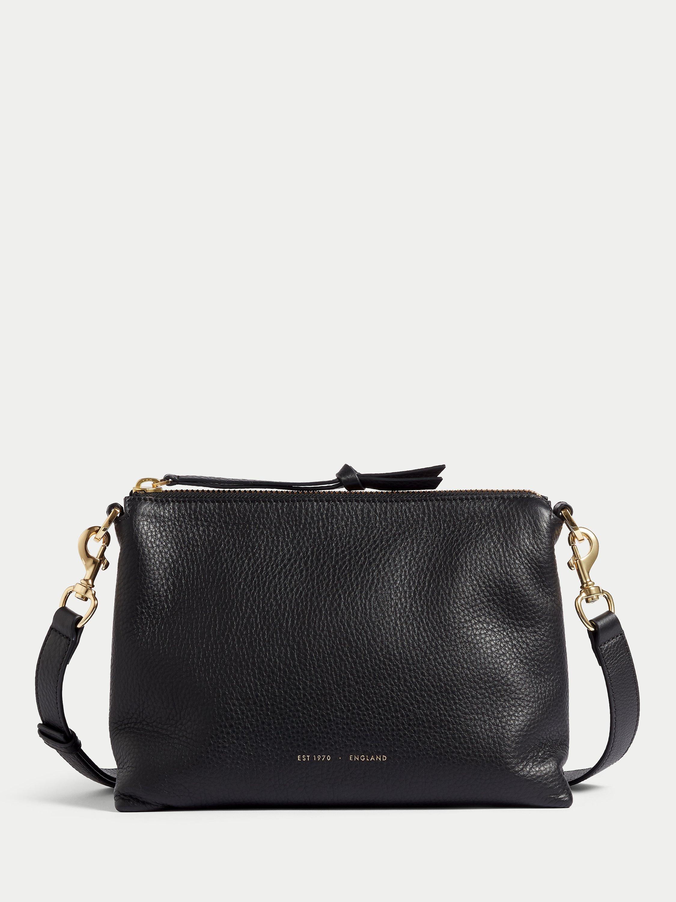 Jigsaw Ava Pebble Cross Body Bag Black One Size