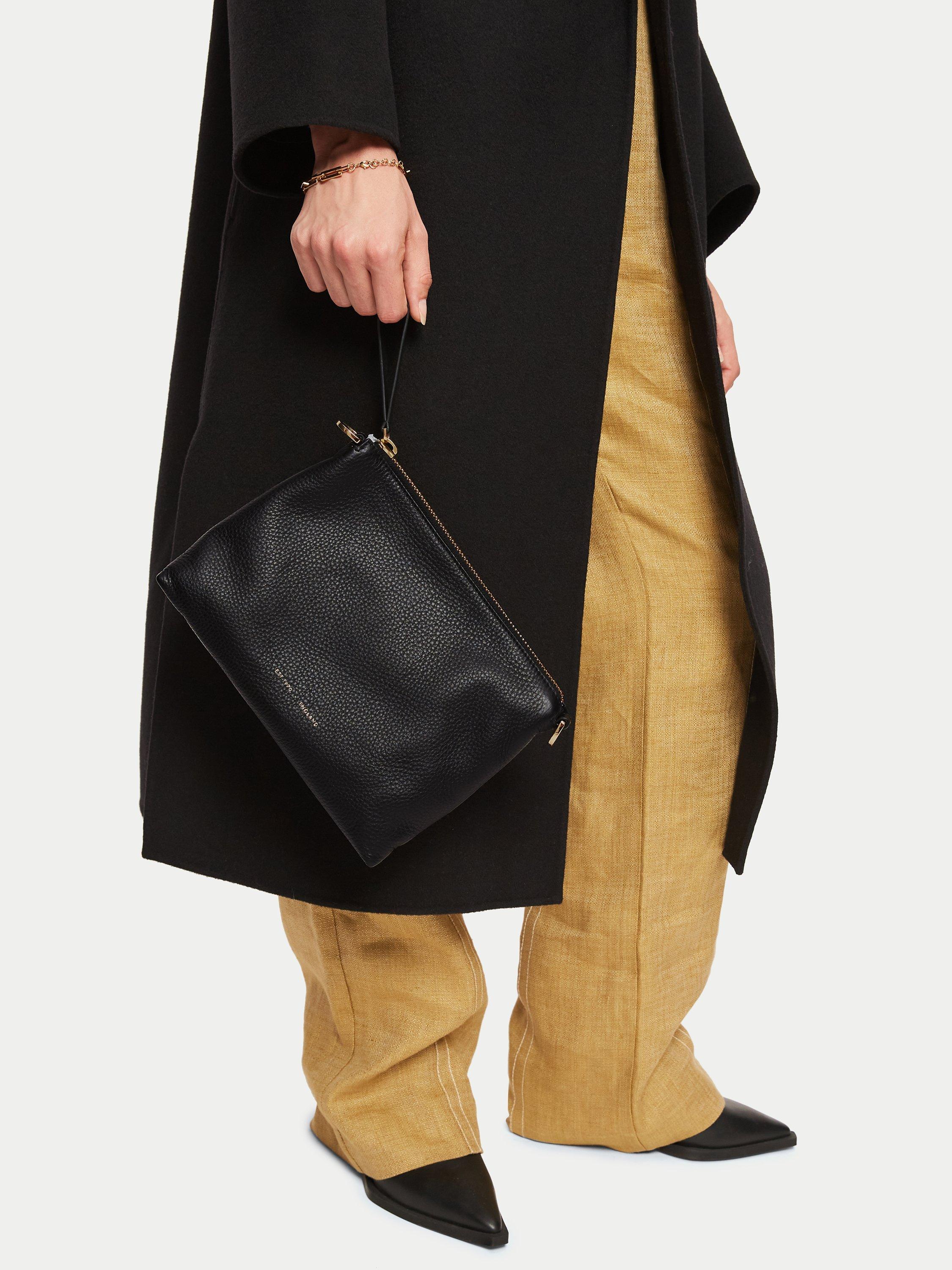 Product image 5 of 5, which shows Jigsaw Ava Pebble Cross Body Bag, Black, One Size