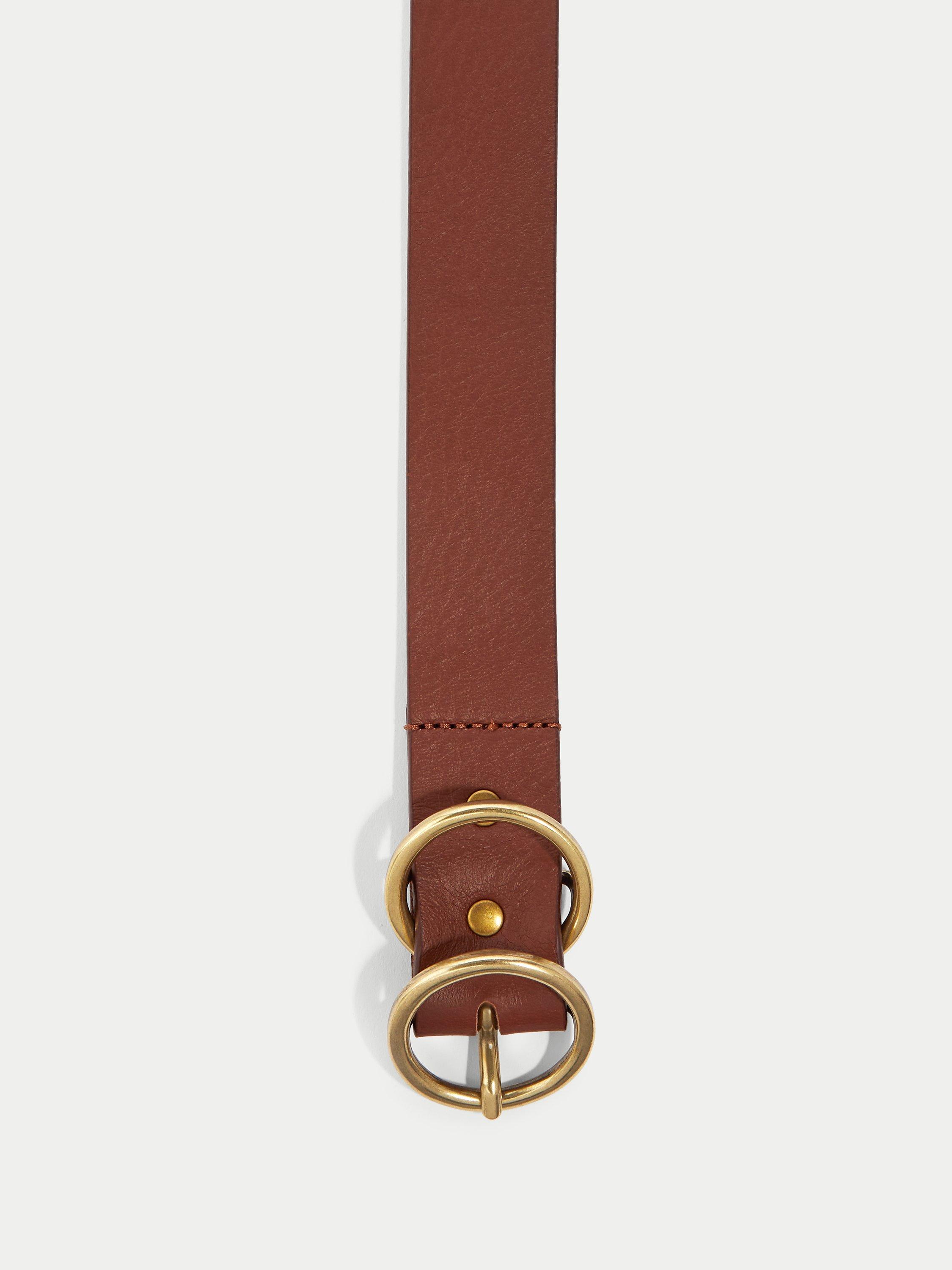 Product image 2 of 3, which shows Jigsaw Carlos Leather Belt, Tan, S