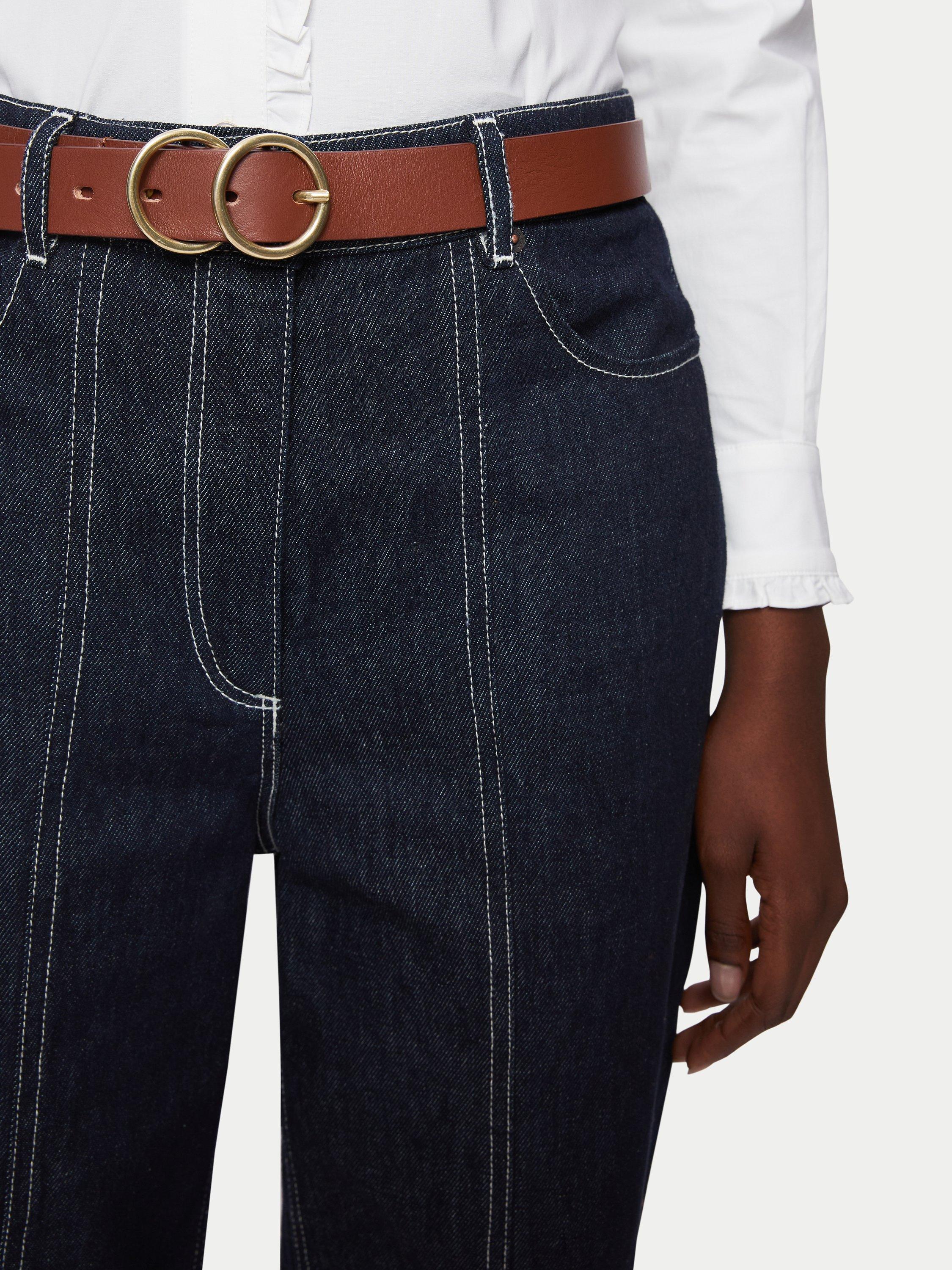 Product image 3 of 3, which shows Jigsaw Carlos Leather Belt, Tan, S