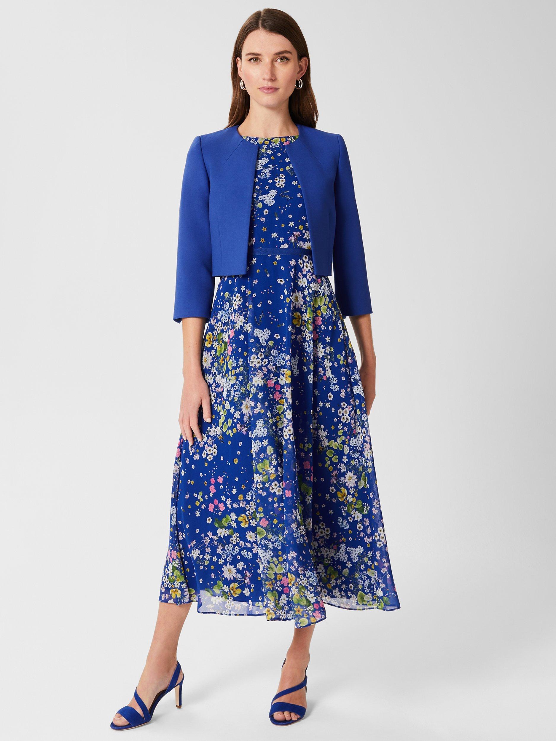 Hobbs Arizona Cropped Blazer, Cobalt Blue