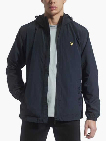 Lyle & Scott Lightweight Zip Hooded Jacket, Z865 Jet Black, Z865 Jet Black