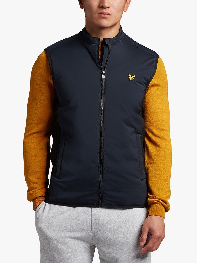 Lyle & Scott Zipped Golf Gilet, Dark Navy