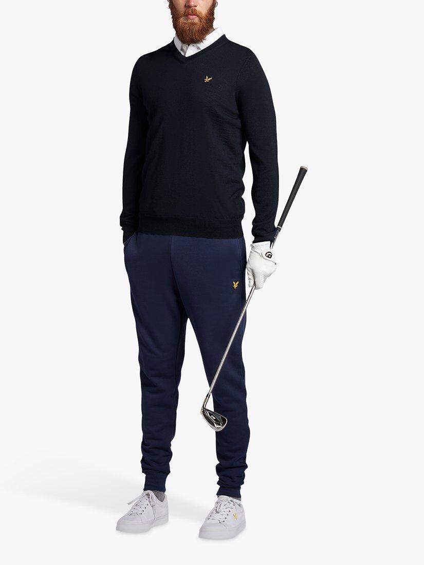 Product image 2 of 5, which shows Lyle & Scott Classic V-Neck Jumper, Z271 Dark Navy, XS