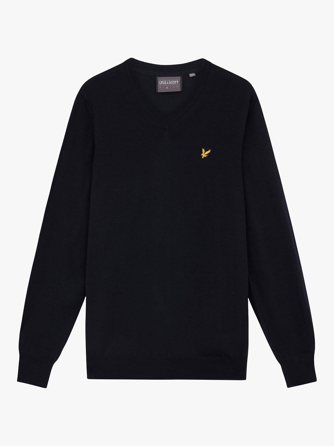 Product image 5 of 5, which shows Lyle & Scott Classic V-Neck Jumper, Z271 Dark Navy, XS