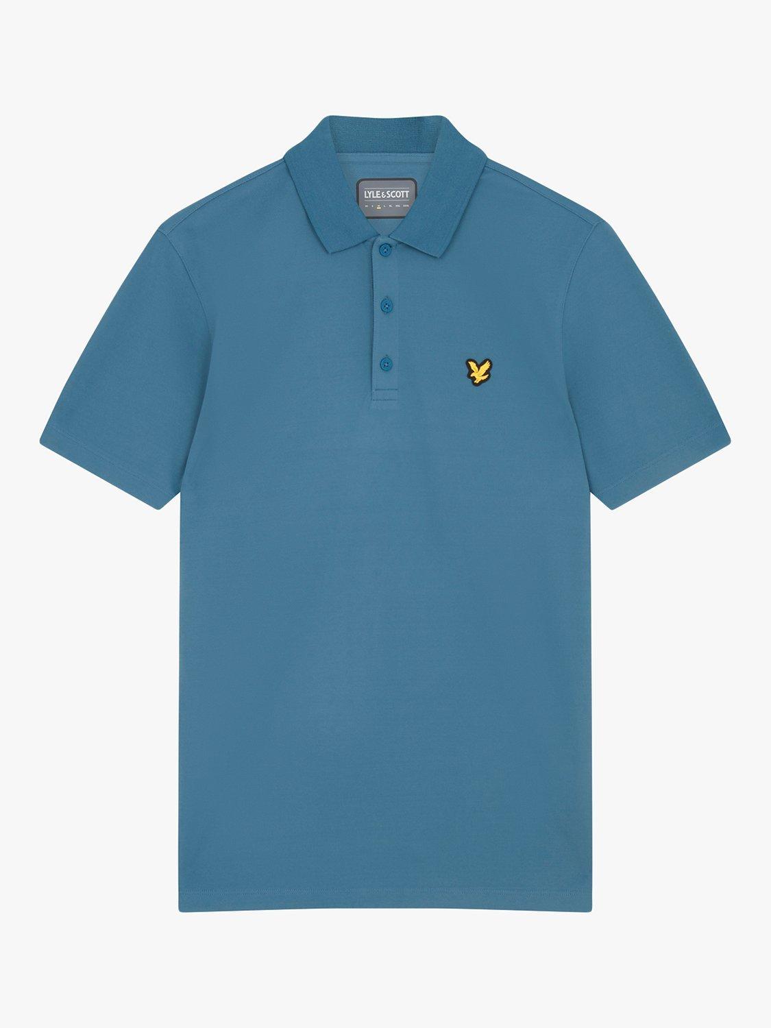 Lyle & Scott Golf Tech Short Sleeve Polo Top, W711 Azure