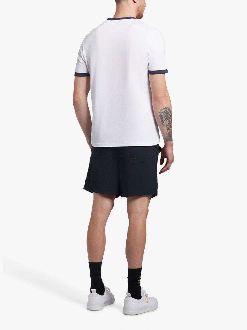 Product image 2 of 5, which shows Lyle & Scott Plain Swim Shorts, Dark Navy, XS