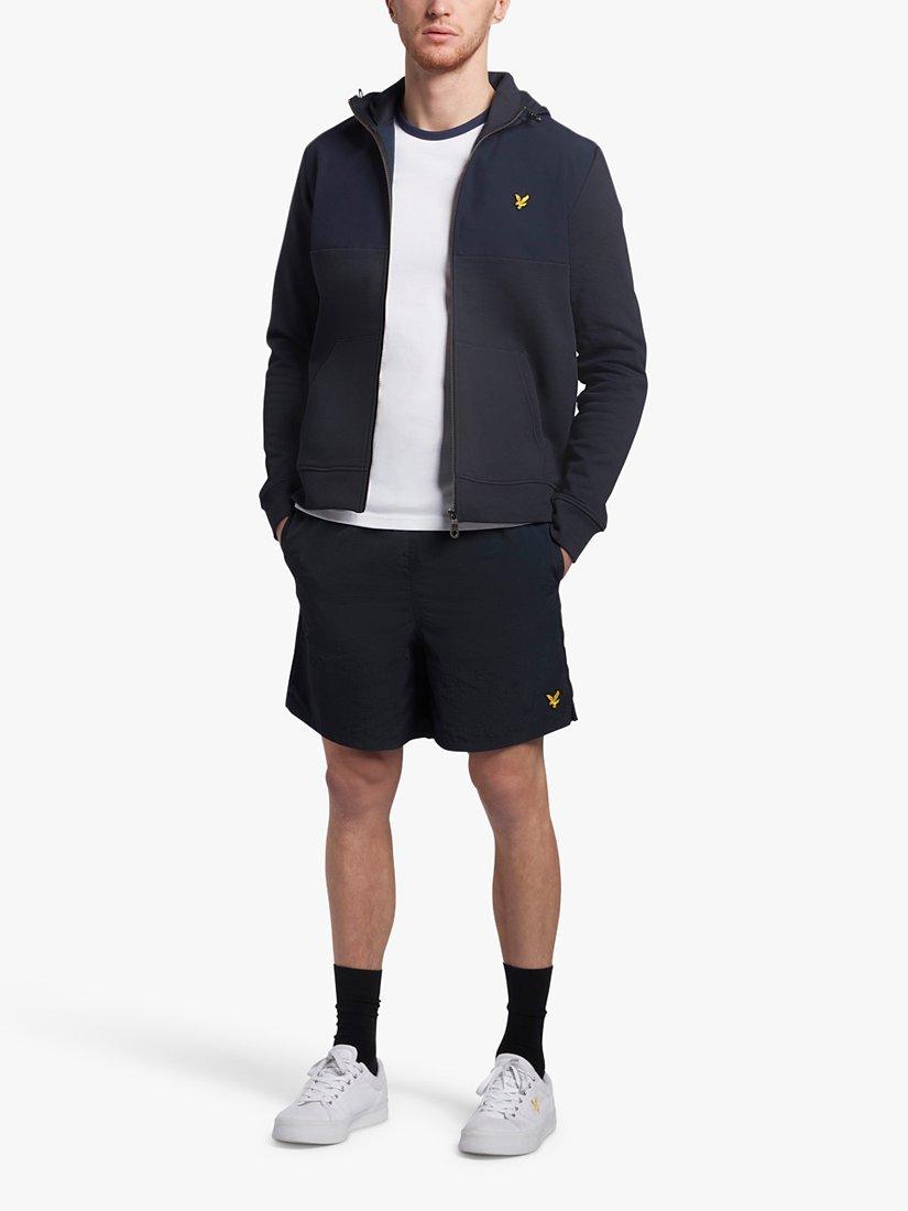 Product image 4 of 5, which shows Lyle & Scott Plain Swim Shorts, Dark Navy, XS