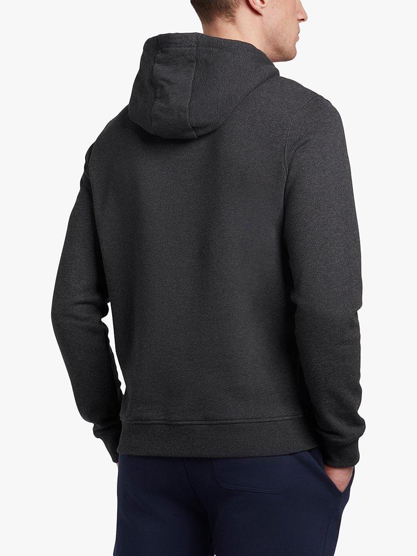 Product image 2 of 5, which shows Lyle & Scott Pullover Hoodie, Charcoal Marl, XS