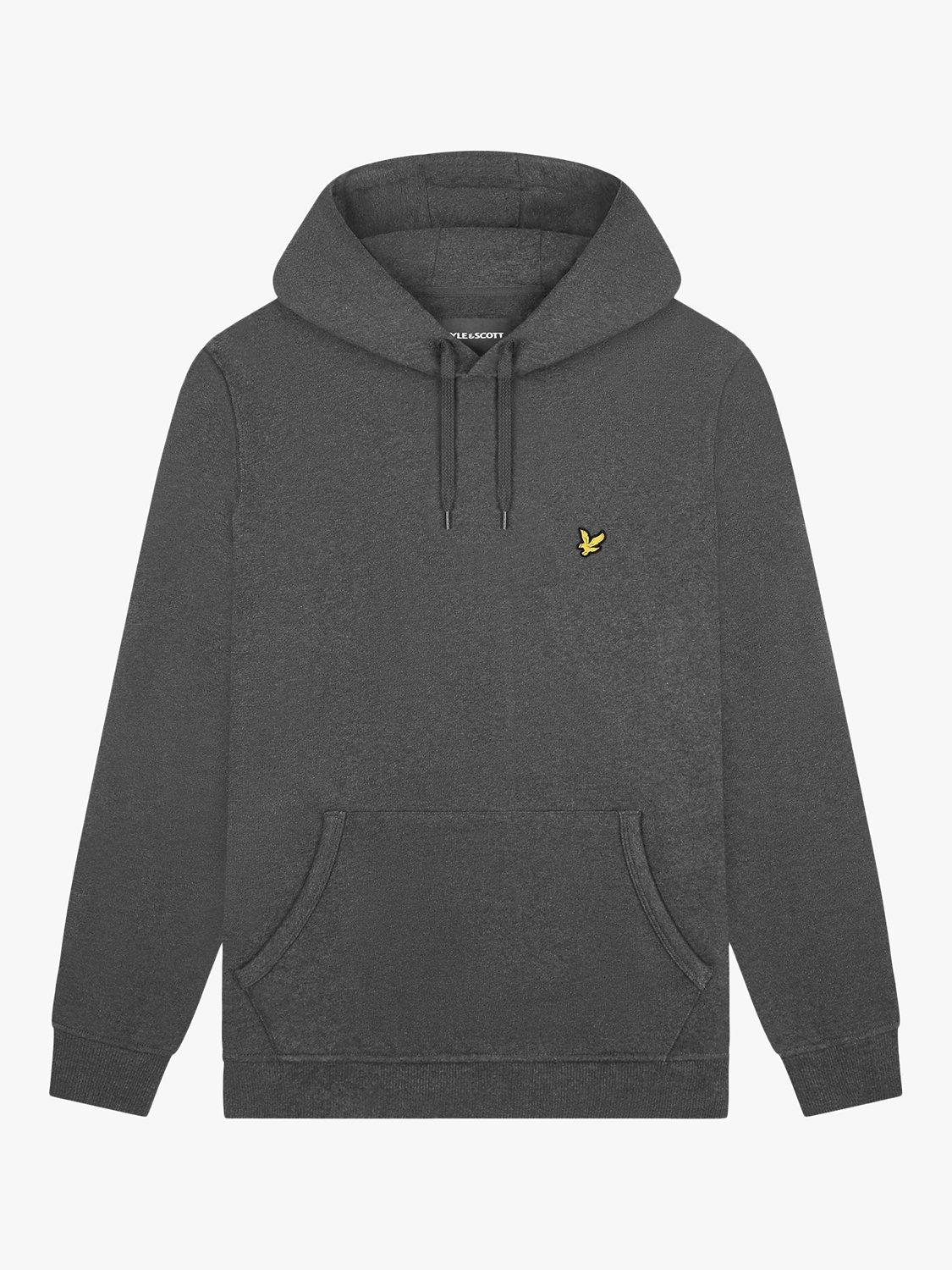 Product image 3 of 5, which shows Lyle & Scott Pullover Hoodie, Charcoal Marl, XS