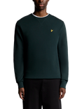 Lyle & Scott Logo Crew Neck Cotton Sweatshirt, Dark Green