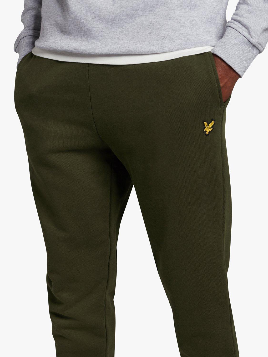Product image 4 of 5, which shows Lyle & Scott Cotton Sweat Pants, Olive, XS