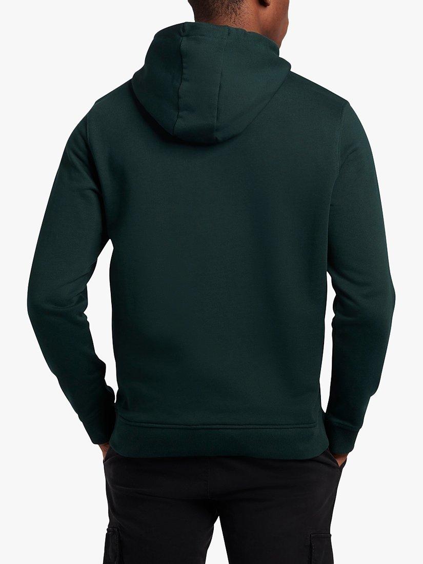Product image 2 of 5, which shows Lyle & Scott Pullover Hoodie, Dark Green, XS