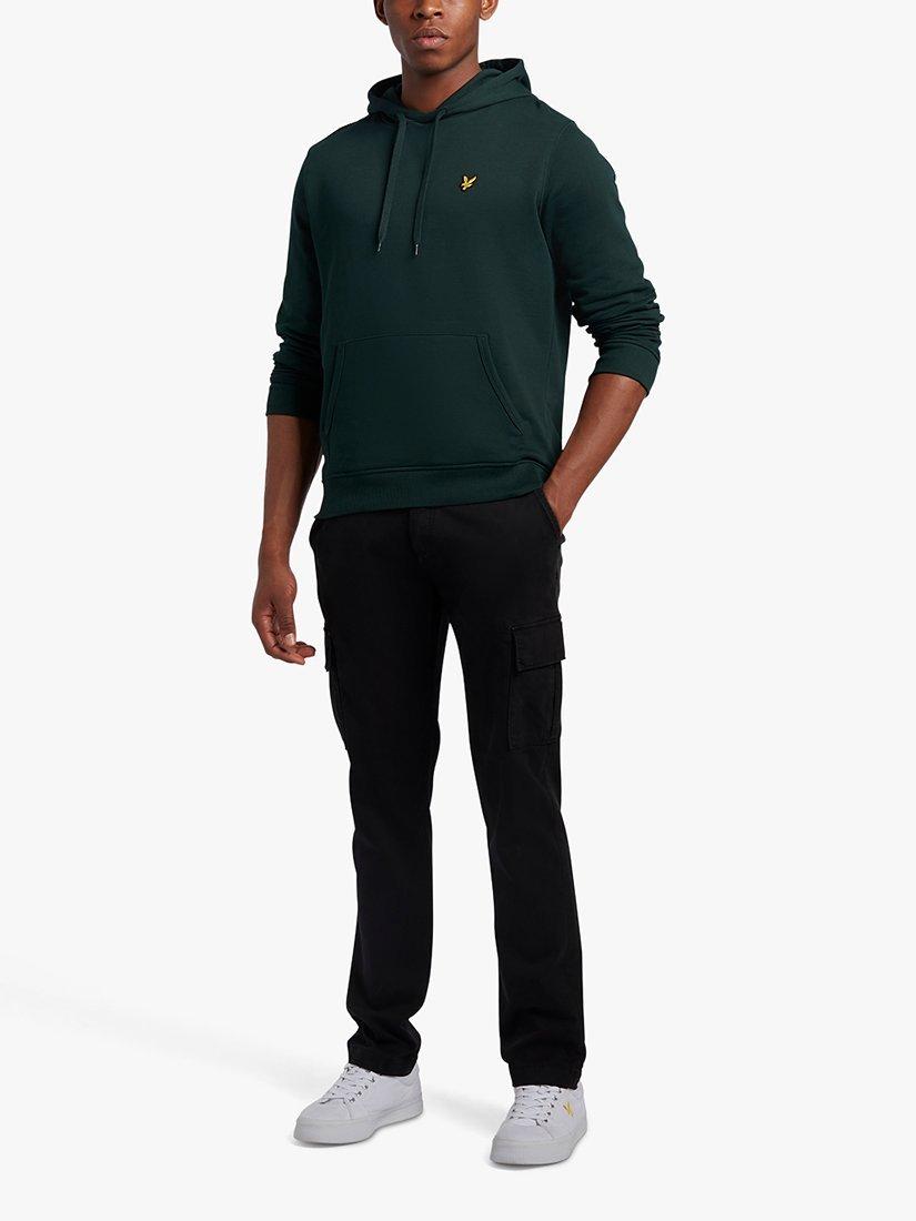 Product image 4 of 5, which shows Lyle & Scott Pullover Hoodie, Dark Green, XS