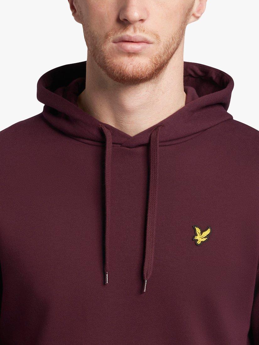 Lyle and scott sweatshirt burgundy hotsell