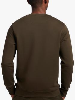Lyle & Scott Logo Crew Neck Cotton Sweatshirt - view 2, Olive