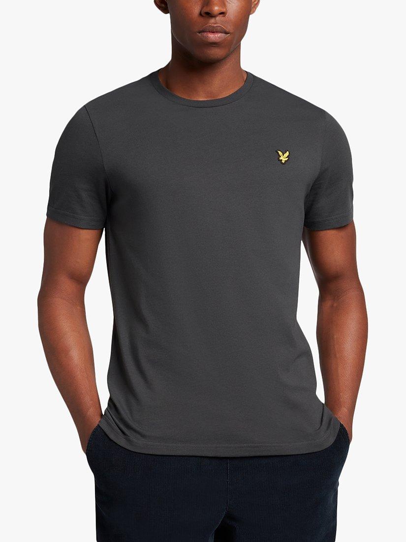 Product image 1 of 5, which shows Lyle & Scott Plain Crew Neck T-Shirt, W635 Gunmetal, L