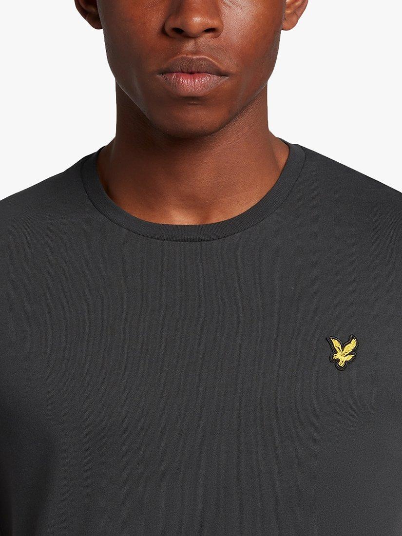 Product image 5 of 5, which shows Lyle & Scott Plain Crew Neck T-Shirt, W635 Gunmetal, L