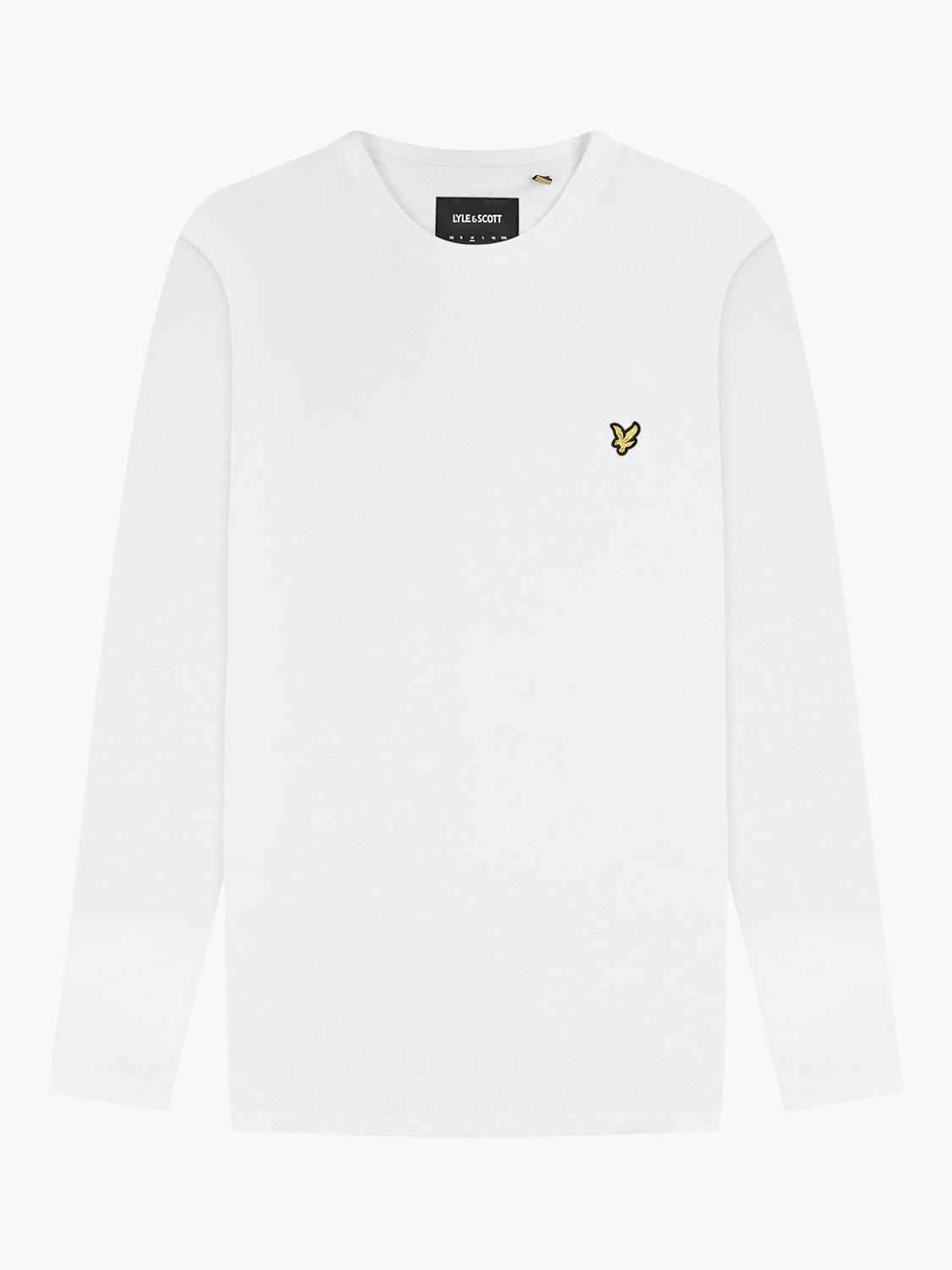 Product image 3 of 5, which shows Lyle & Scott Long Sleeve T-Shirt, 626 White, XS
