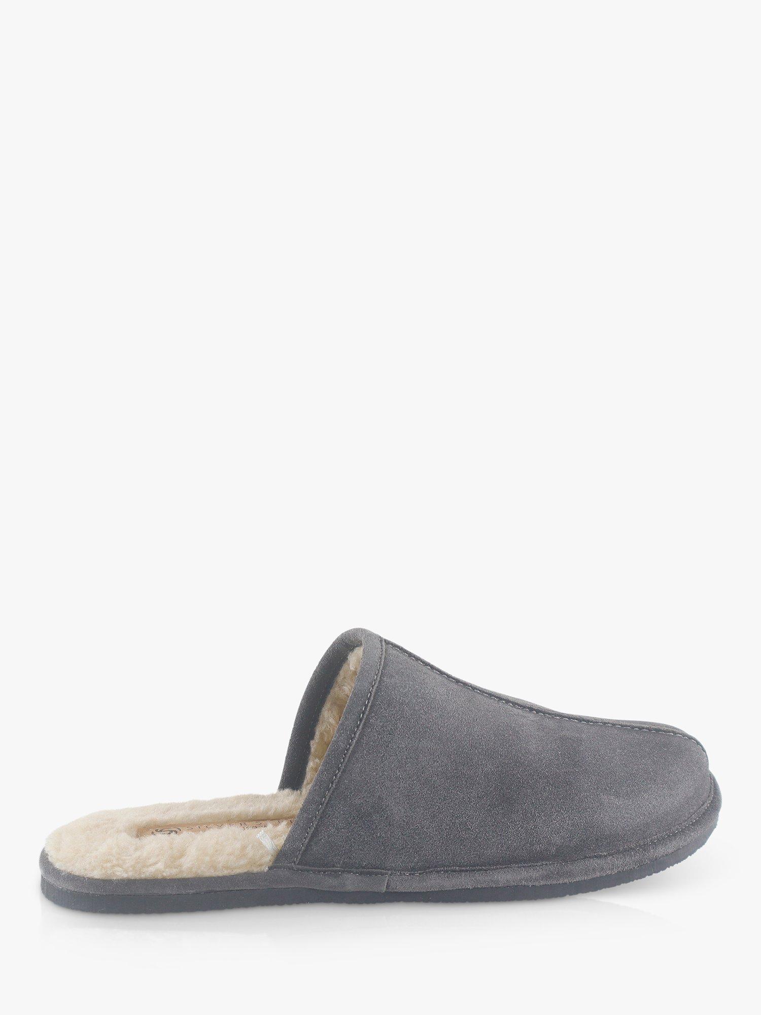 Silver Street London Smithfield Suede Slippers, Grey
