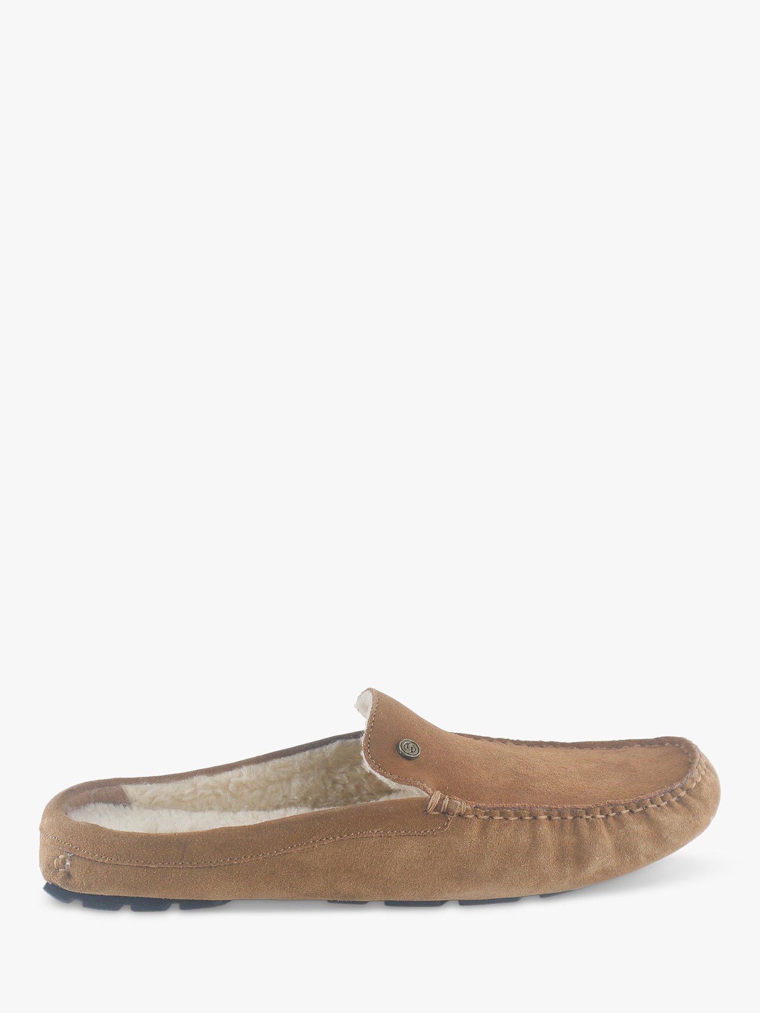 Silver Street London Walbrook Suede Slider Slippers, Tan
