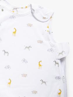 John Lewis Safari Print Sleeping Bag, 1-2.5 Tog, Pack of 2, Grey/Multi - view 2, Grey/Multi