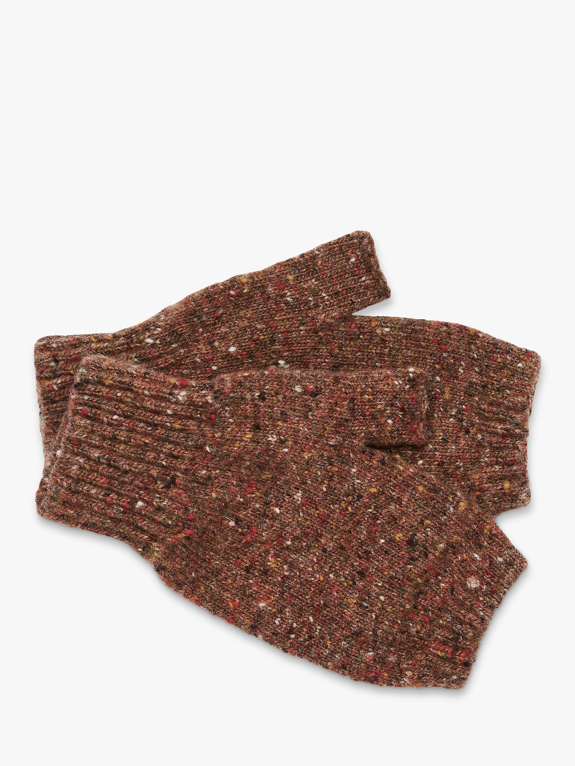 Celtic & Co. Donegal Fingerless Mitts, Rust, One Size