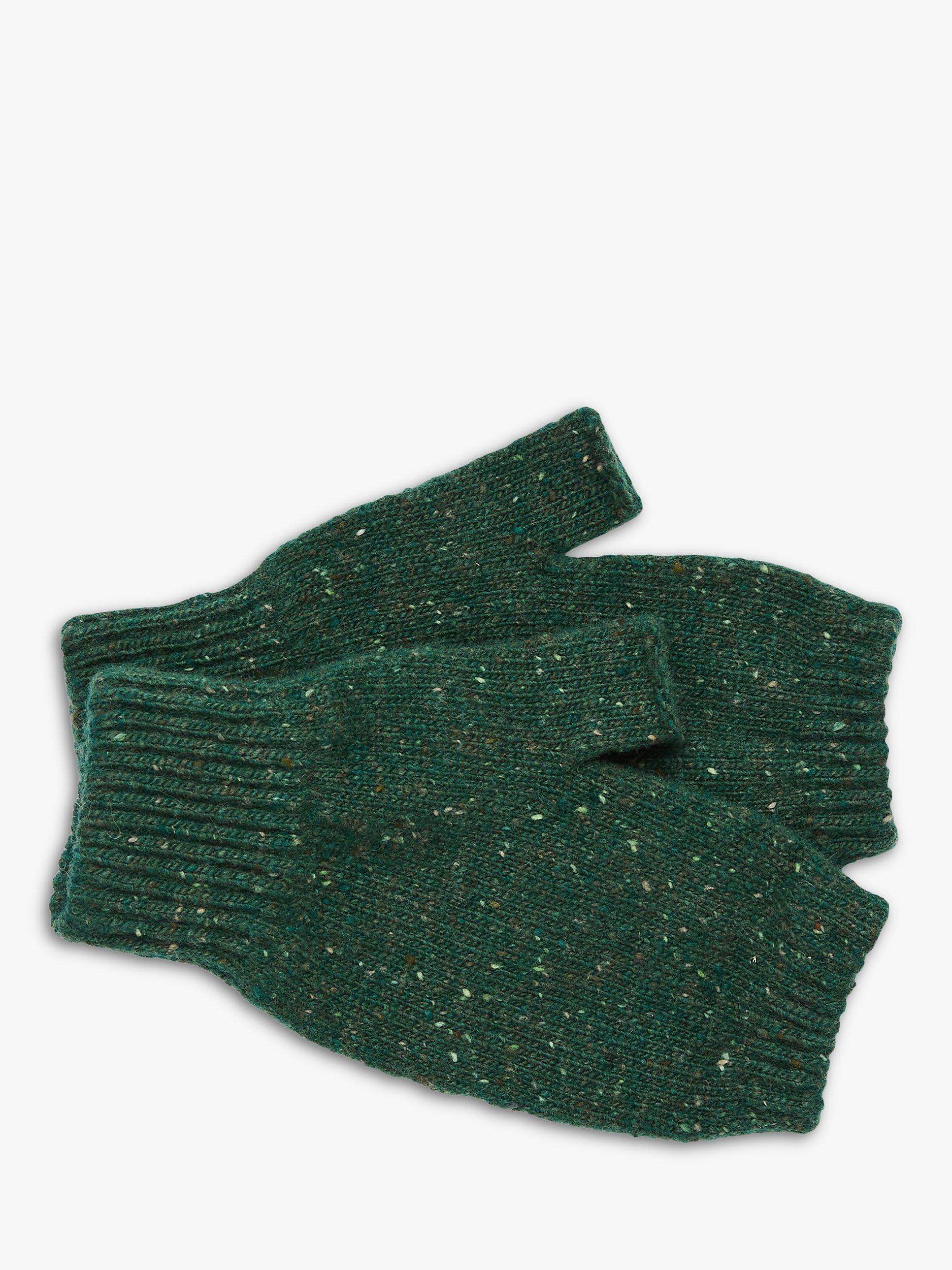 Celtic & Co. Donegal Fingerless Mitts, Bottle Green, One Size
