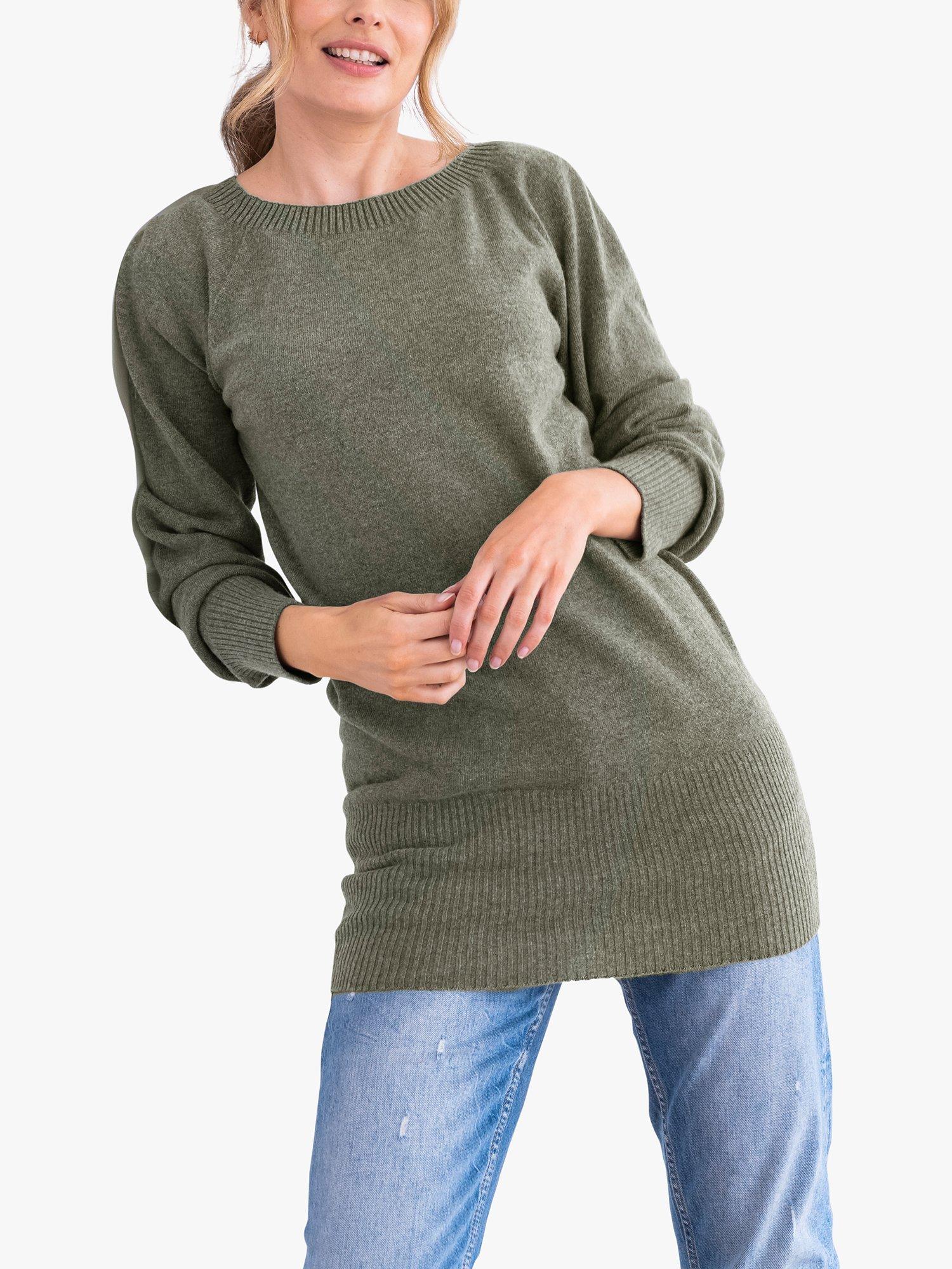 Celtic & Co. Supersoft Slouch Jumper, Moss, XS