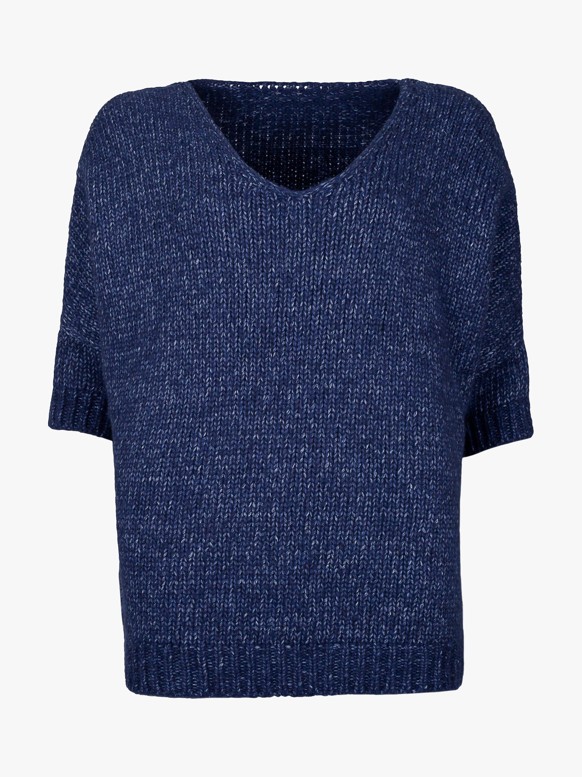 Celtic & Co. Luxe V Neck Jumper, Indigo, XS