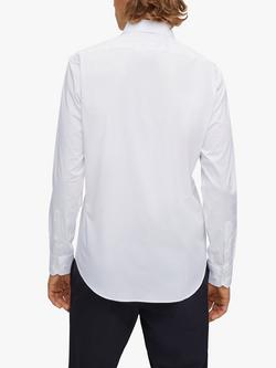 HUGO Joey Kent Collar Long Sleeve Shirt - view 2, White