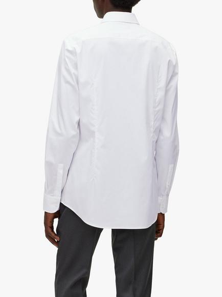 HUGO Hank Kent Collar Long Sleeve Shirt - view 2, White