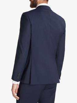 HUGO Virgin Wool Slim Fit Suit Jacket, Dark Blue - view 2, Dark Blue