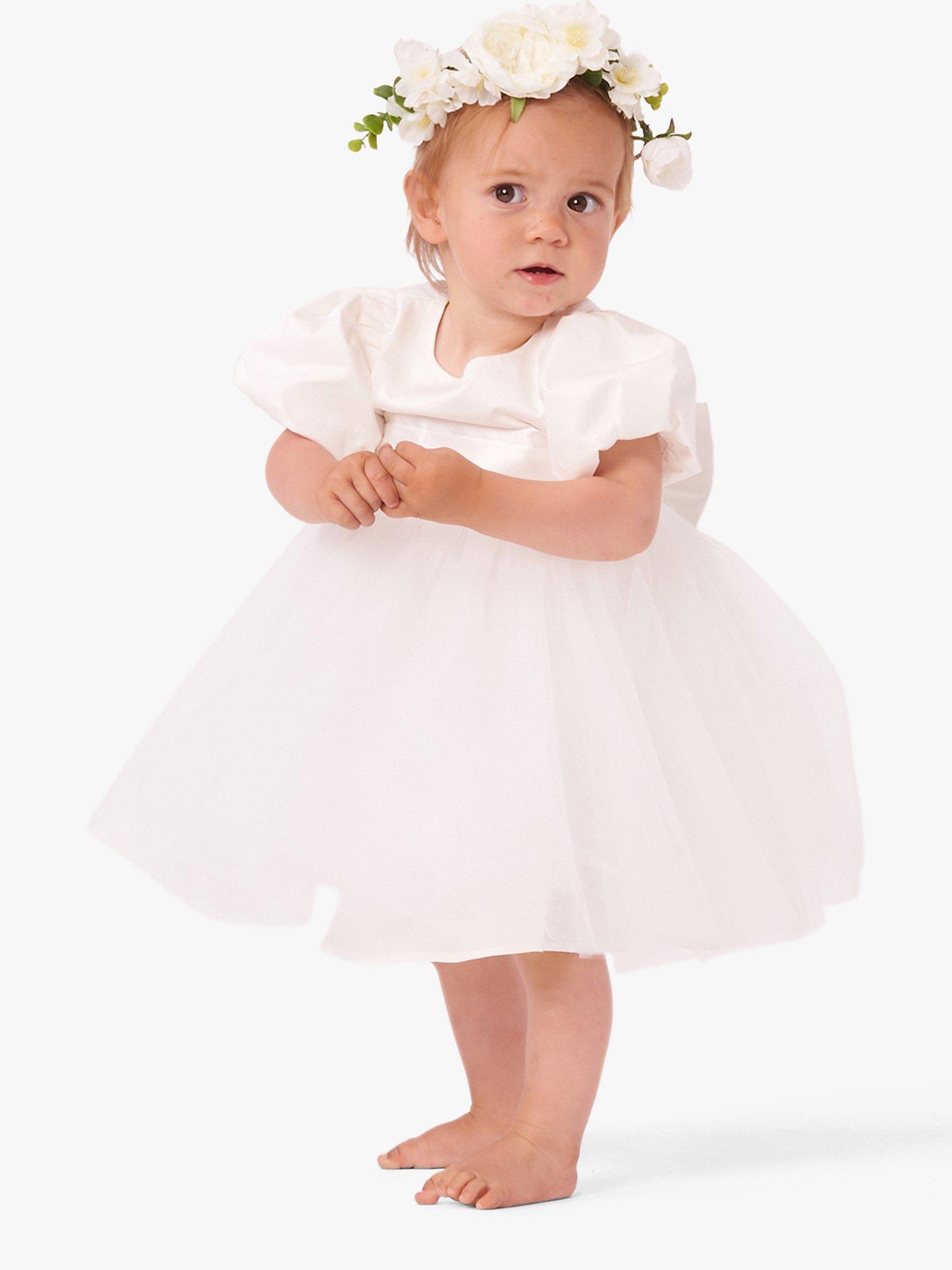 Angel Rocket Baby Celine Taffeta Bridesmaid Dress Ivory