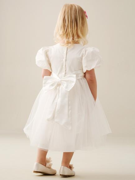 Angel & Rocket Baby Celine Taffeta Bridesmaid Dress - view 2, Ivory