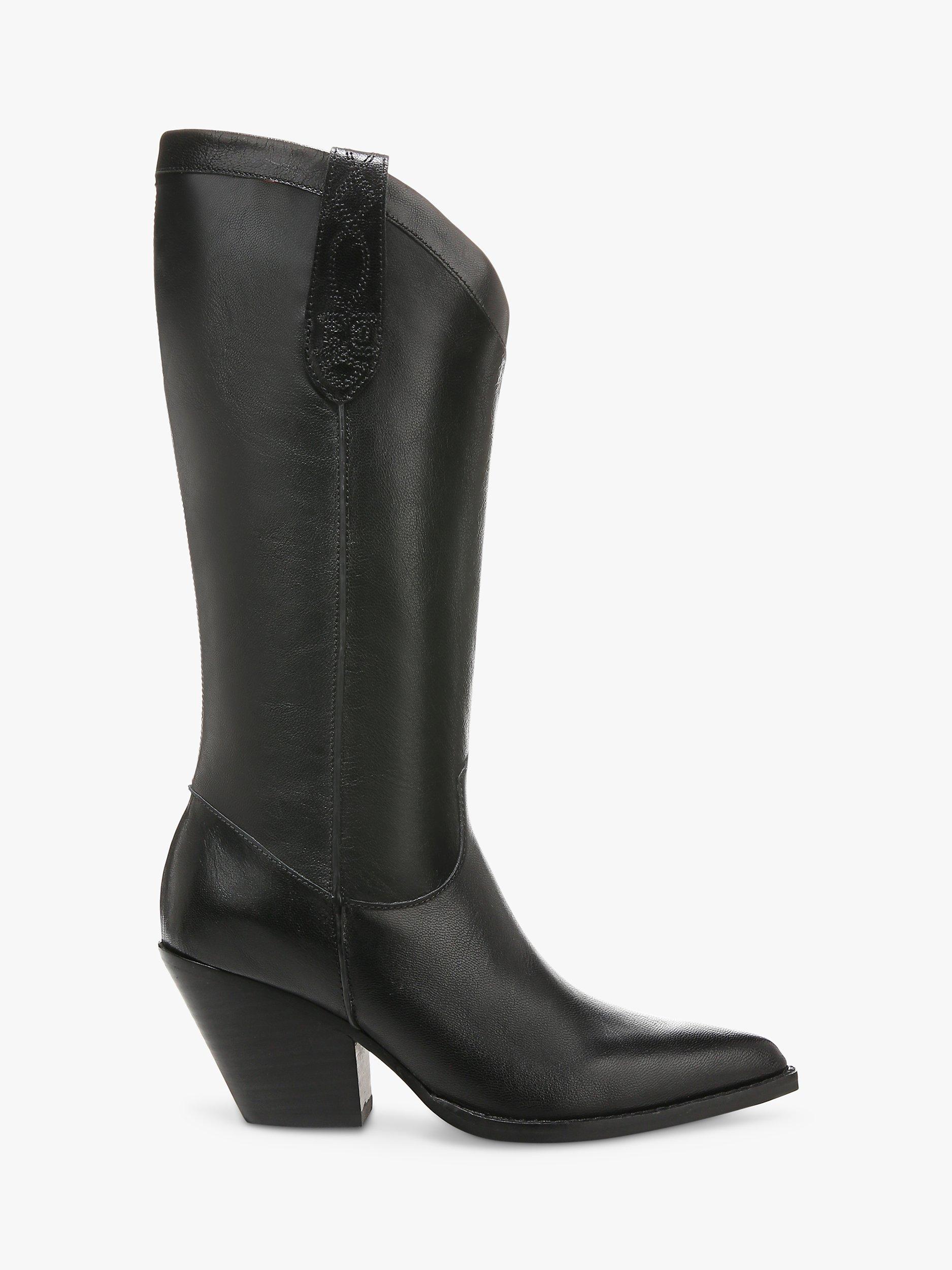 Product image 1 of 10, which shows Sam Edelman Jamie Leather Calf Boots , Black, 3