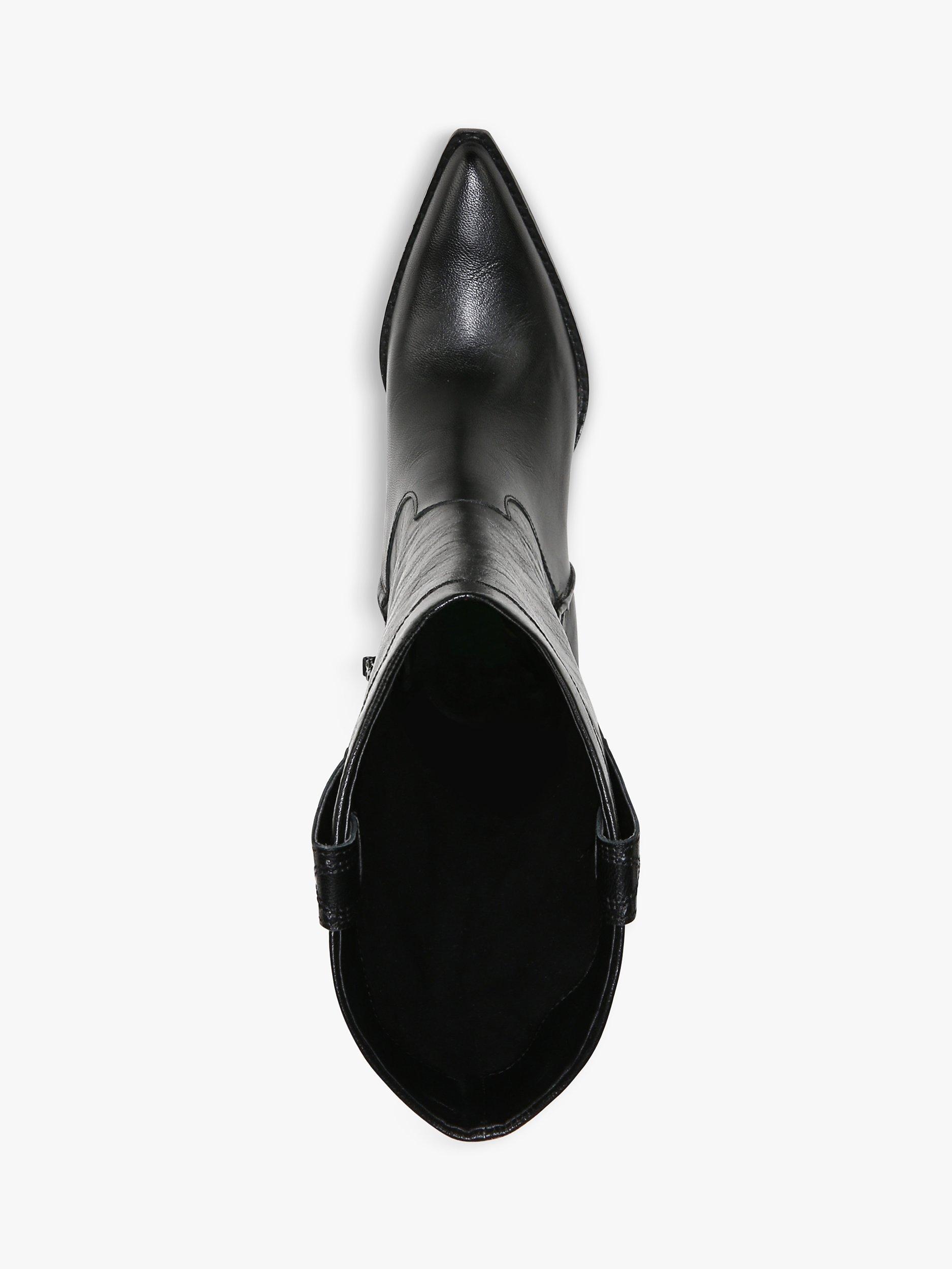 Product image 8 of 10, which shows Sam Edelman Jamie Leather Calf Boots , Black, 3