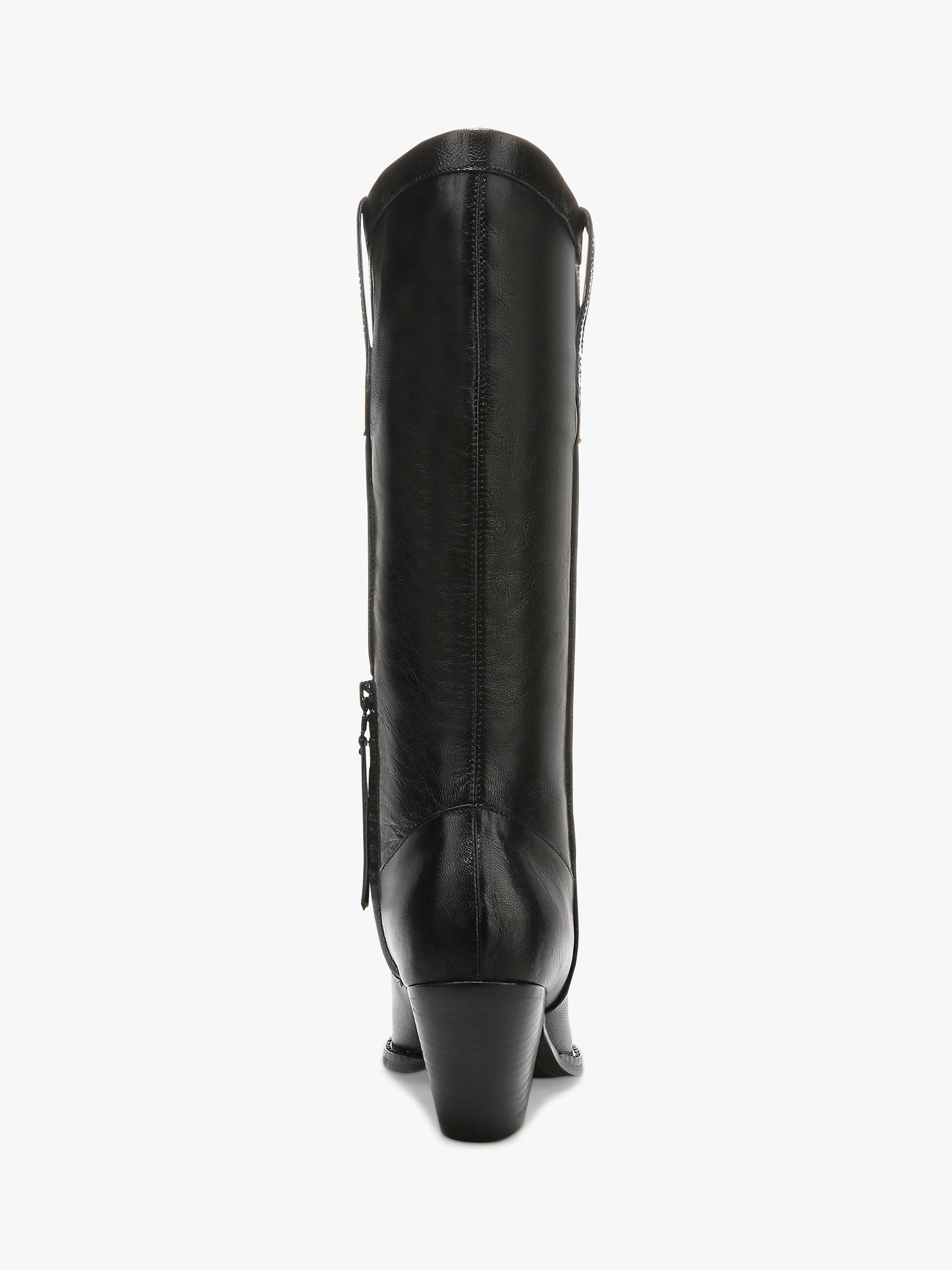 Product image 9 of 10, which shows Sam Edelman Jamie Leather Calf Boots , Black, 3
