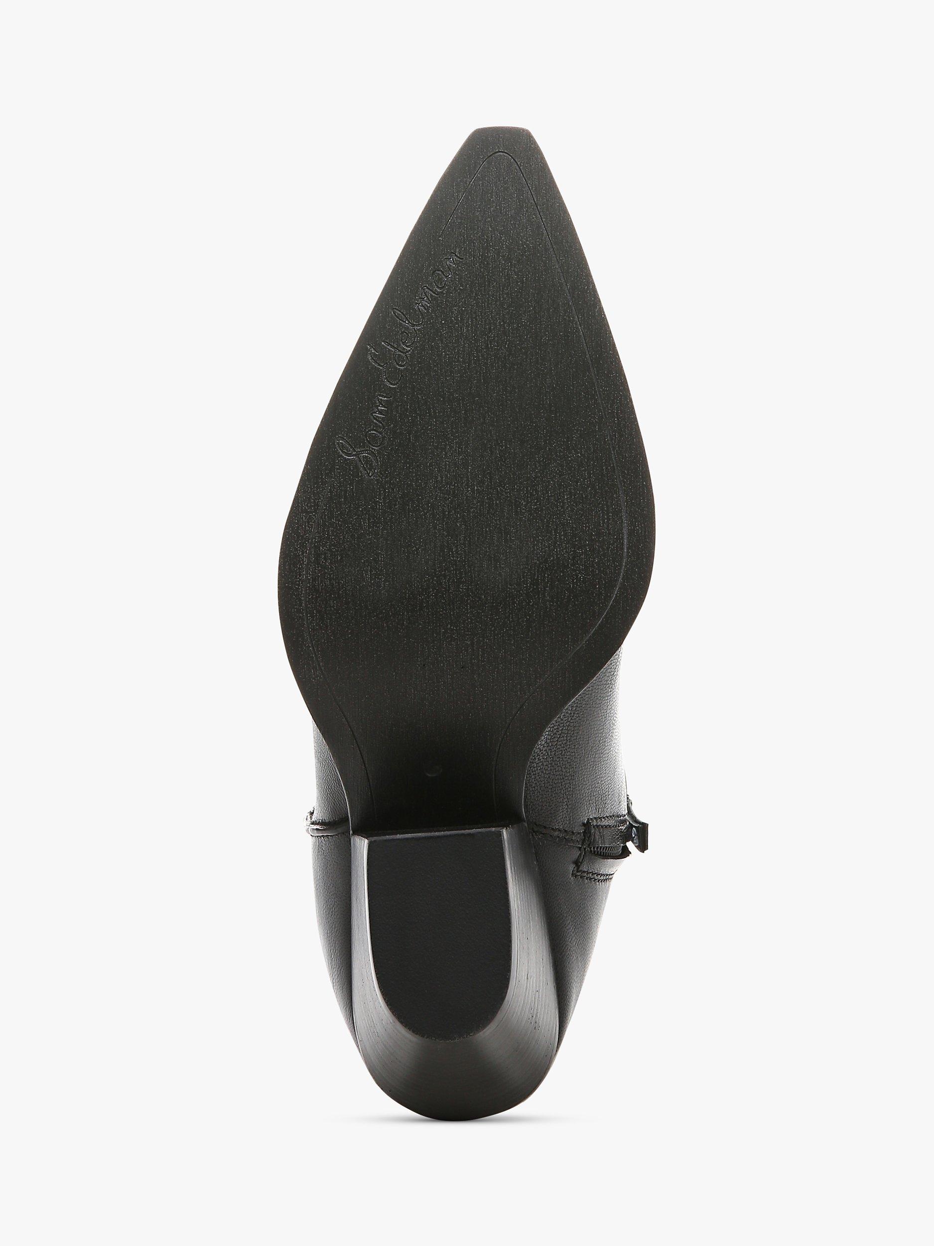 Product image 10 of 10, which shows Sam Edelman Jamie Leather Calf Boots , Black, 3