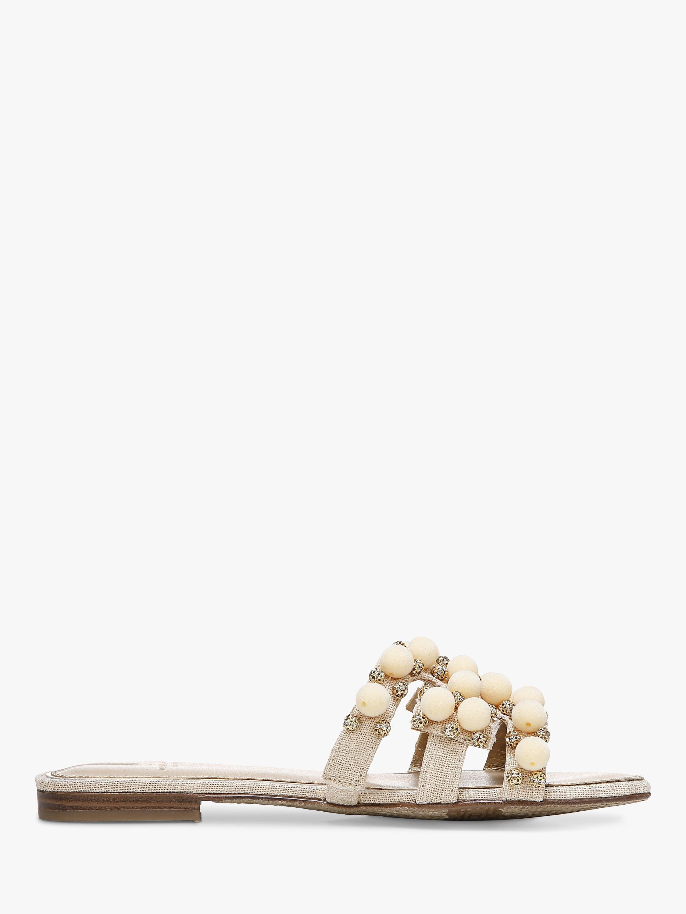 Sam Edelman Bay Embroidered Slider Sandals, Sand
