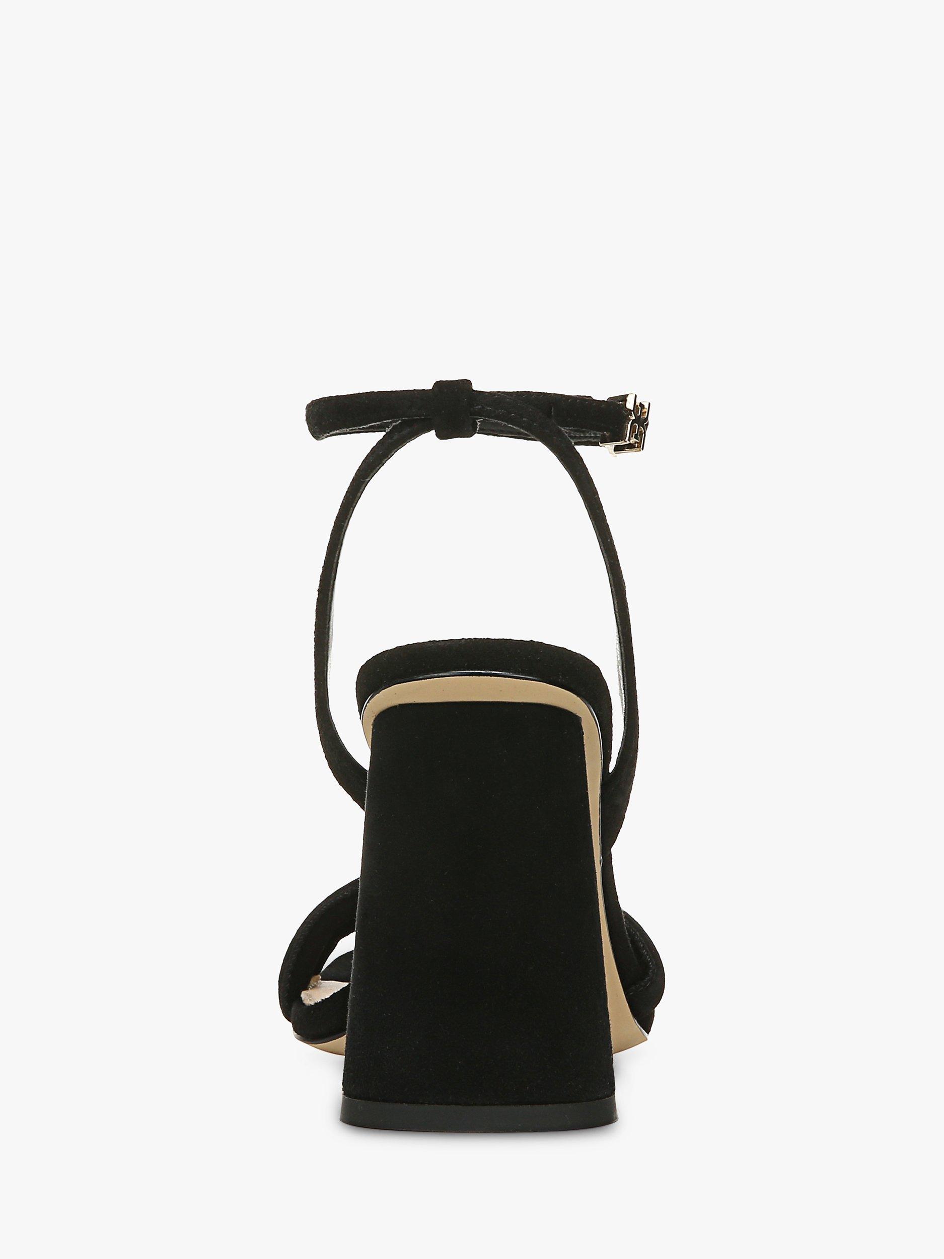 Product image 6 of 10, which shows Sam Edelman Kia Suede Heeled Sandals, Black, 5.5