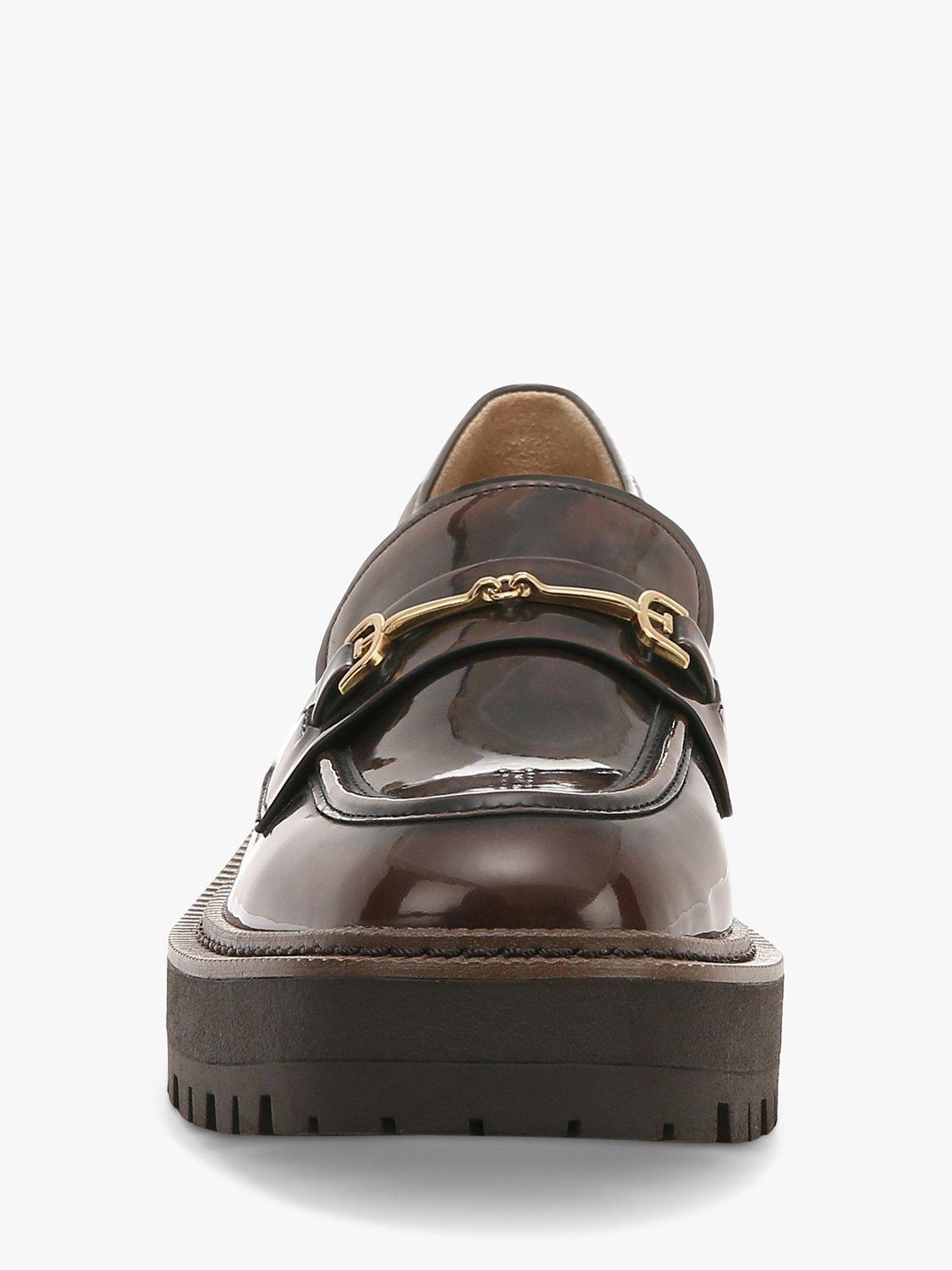 Product image 5 of 10, which shows Sam Edelman Laurs Lug Sole Loafers, Chestnut Croc, 3.5