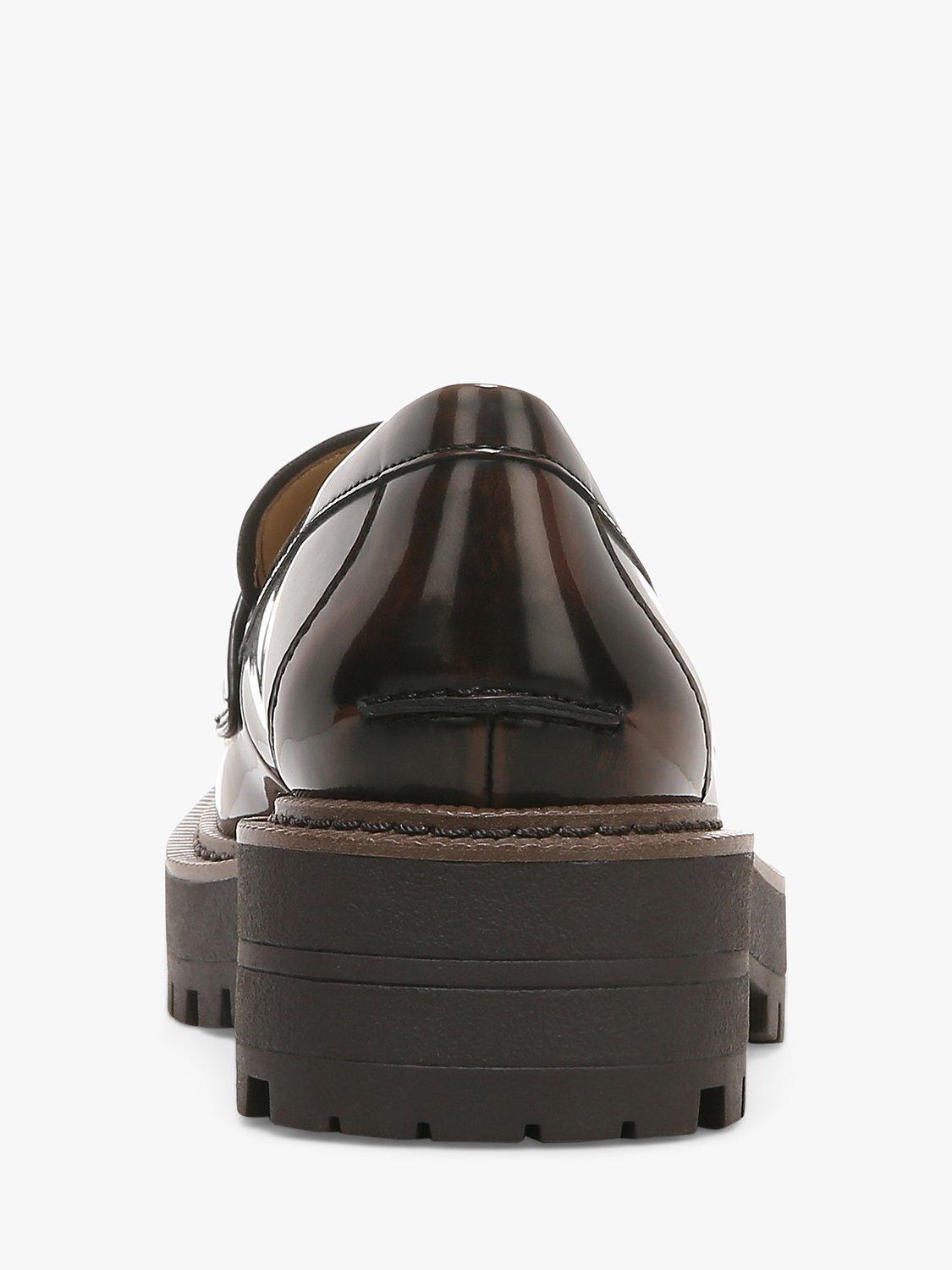 Product image 6 of 10, which shows Sam Edelman Laurs Lug Sole Loafers, Chestnut Croc, 3.5