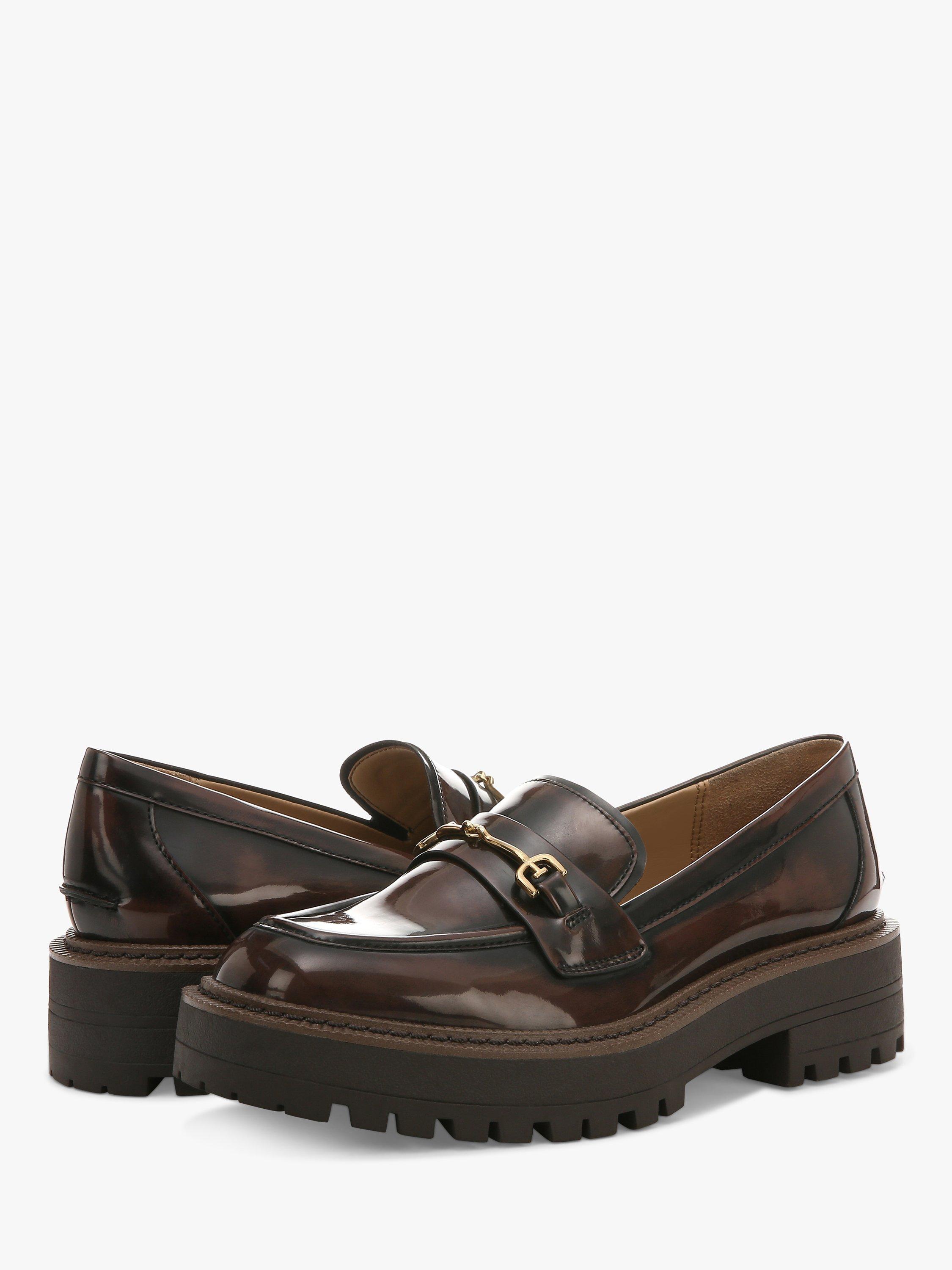 Product image 7 of 10, which shows Sam Edelman Laurs Lug Sole Loafers, Chestnut Croc, 3.5