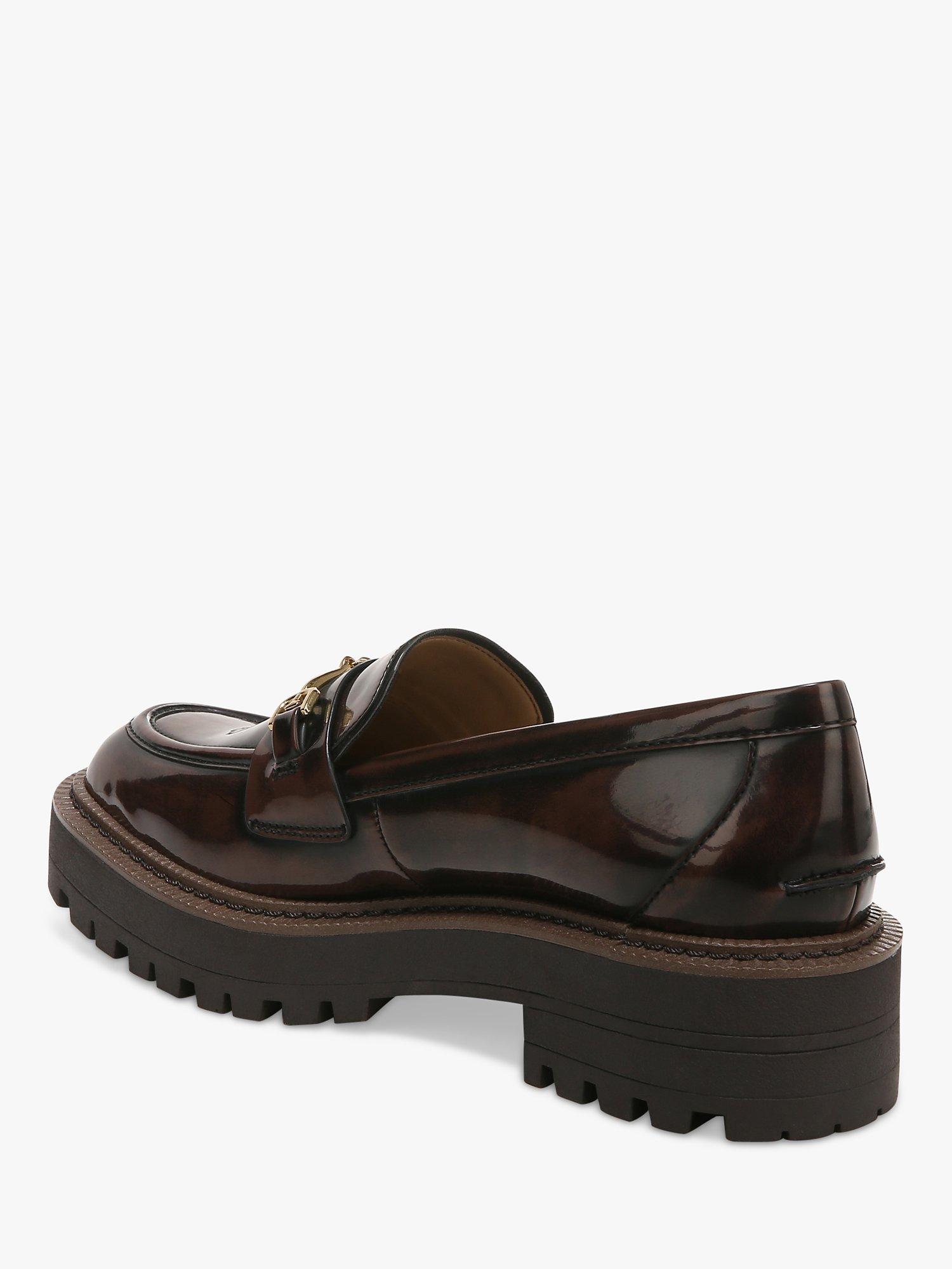 Product image 8 of 10, which shows Sam Edelman Laurs Lug Sole Loafers, Chestnut Croc, 3.5