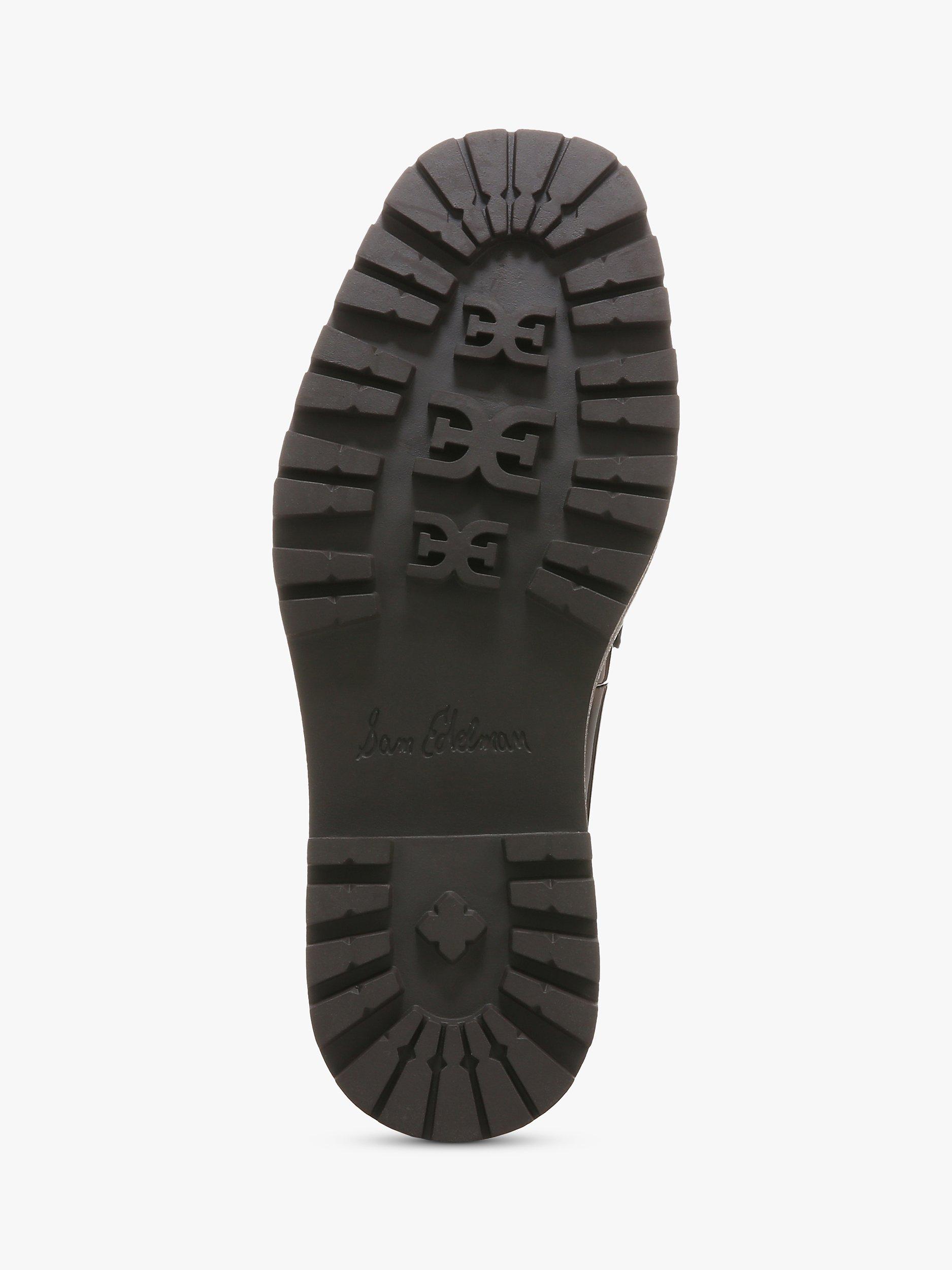 Product image 10 of 10, which shows Sam Edelman Laurs Lug Sole Loafers, Chestnut Croc, 3.5