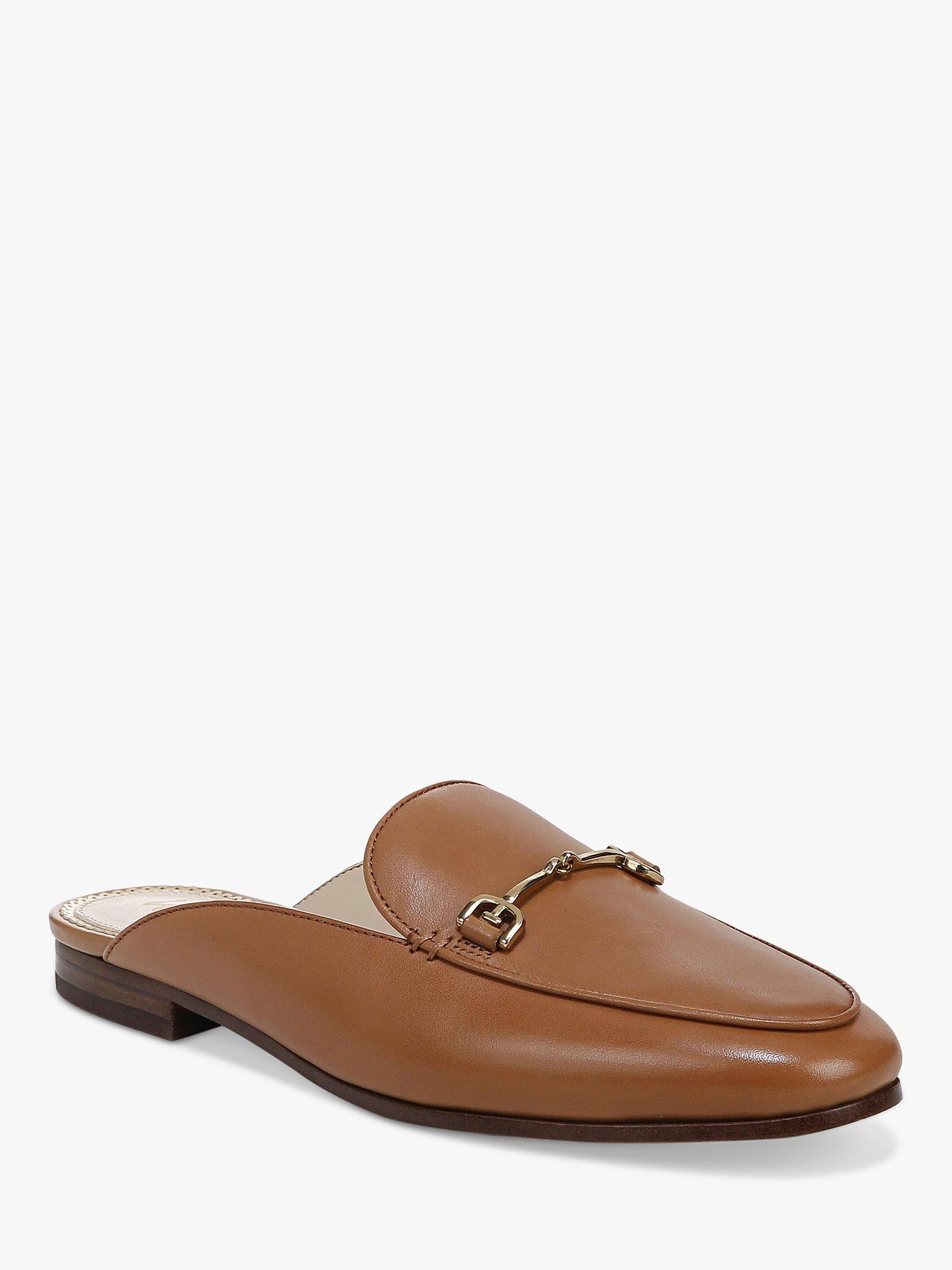 Product image 4 of 10, which shows Sam Edelman Linnie Leather Mules, Saddle, 3