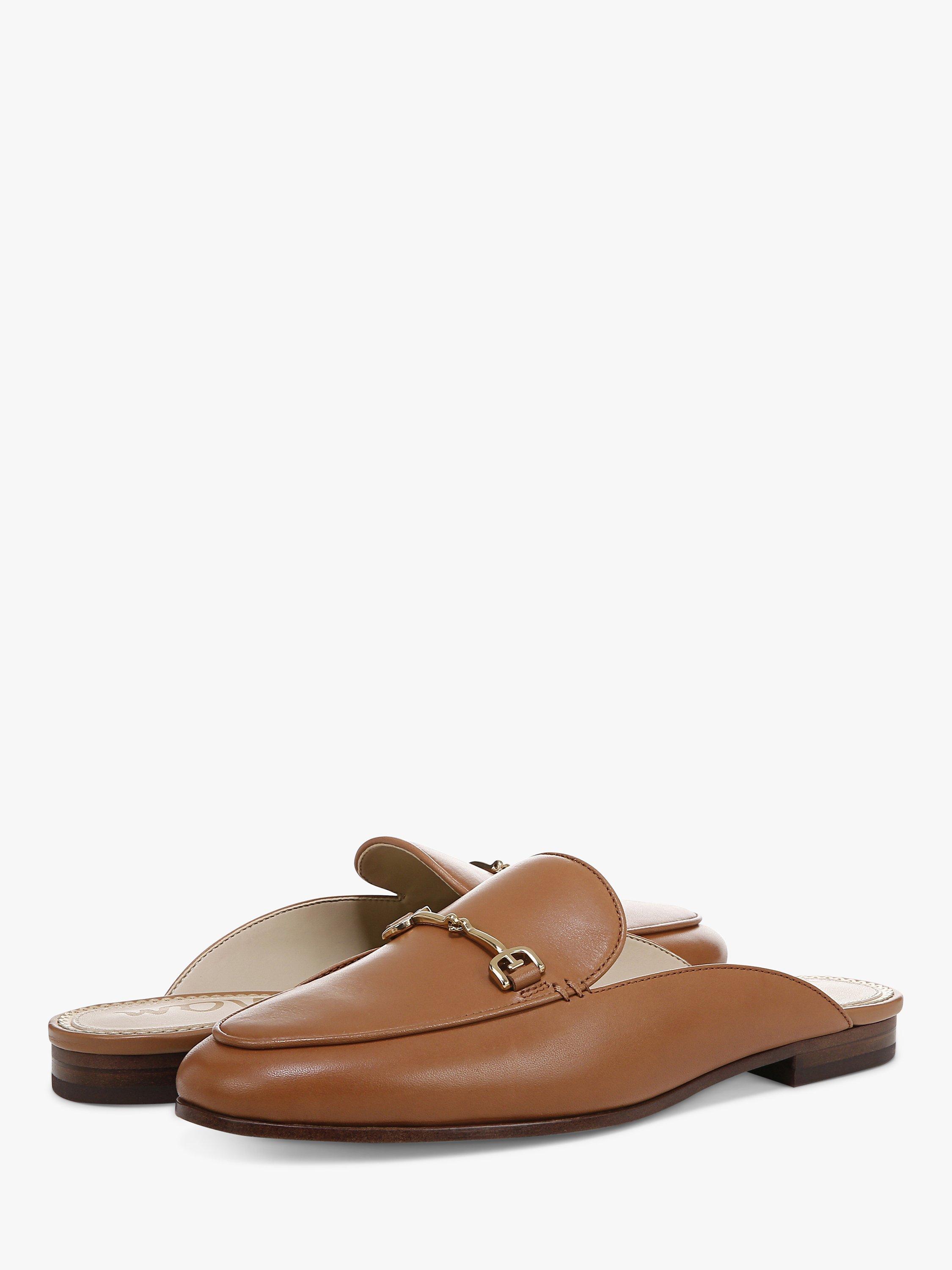 Product image 7 of 10, which shows Sam Edelman Linnie Leather Mules, Saddle, 3